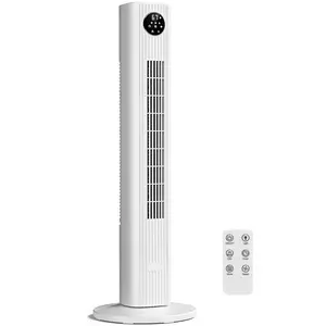 Electactic Tower Fan Portable Electric 85° Oscillating Fan with Remote Control, Quiet Operation, 3 Speed Settings & 12H Timer, Bladeless Standing Floor Fan for Bedroom & Office