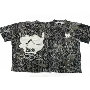 G59 Shirt 3D Adult Medium Camo SSuicideboys Gray Green Records Skull Real Tree Rap