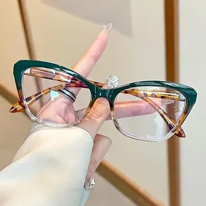 Trendy Cat Eye Presbyopia Reading Glasses - Gradient Frame, Anti-Blue Light, Durable, Lightweight, Gift-Worthy Eyewear with Pads for Daily Wear