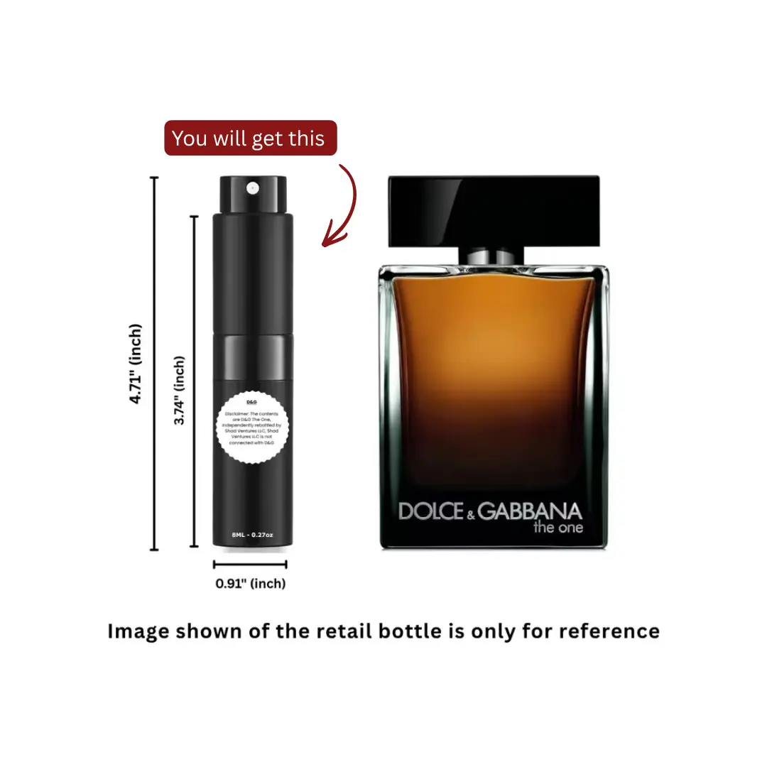 One Eau de Parfum for Men 8ml / 0.27oz – 100% Original Authentic Decanted Perfume Spray