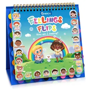 Feelings and Emotions Flips for Young Learners,Social Emotional Flipbook,Mood Feelings Chart,Toddlers Autism Learning,ADHD Tools for Classroom Preschool Kindergarten