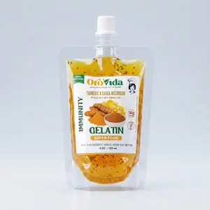 Orovida Turmeric Golden Gelatin Pouches - Premium Functional Healthy Snack