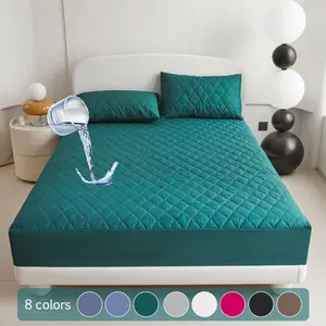 Waterproof, 1 Set Soft Comfortable Breathable Mattress Protector, Removable Mattress Cover, Bedding Supplies for Bedroom, Guest Room, Apartment, School