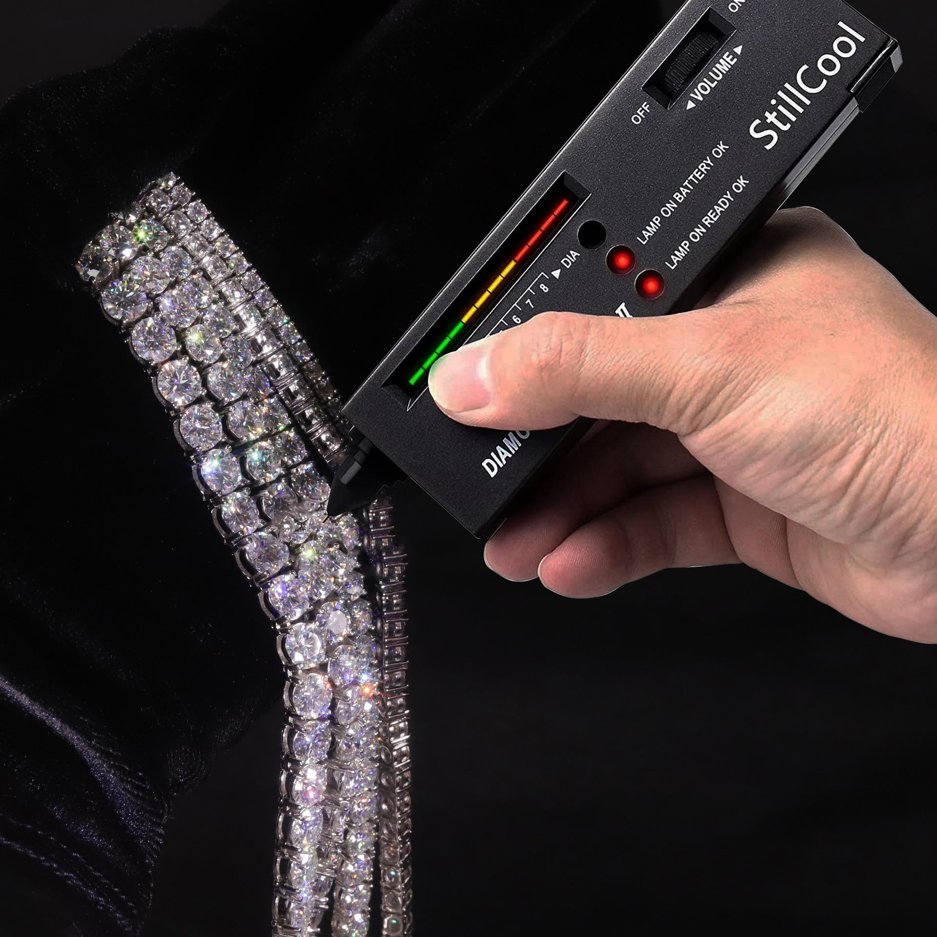 BXINY GRA Certified 3/4/5mm Moissanite Tennis Necklace   Silver Sparkling Lab Diamond for Women Men Hiphop Party Gift Jewelry