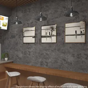 1000cm Extra Long Wall Paper, Industrial Concrete Effect Solid Color Texture, Vinyl Sticker for Bedroom & Decor Space, Concrete Wallpaper