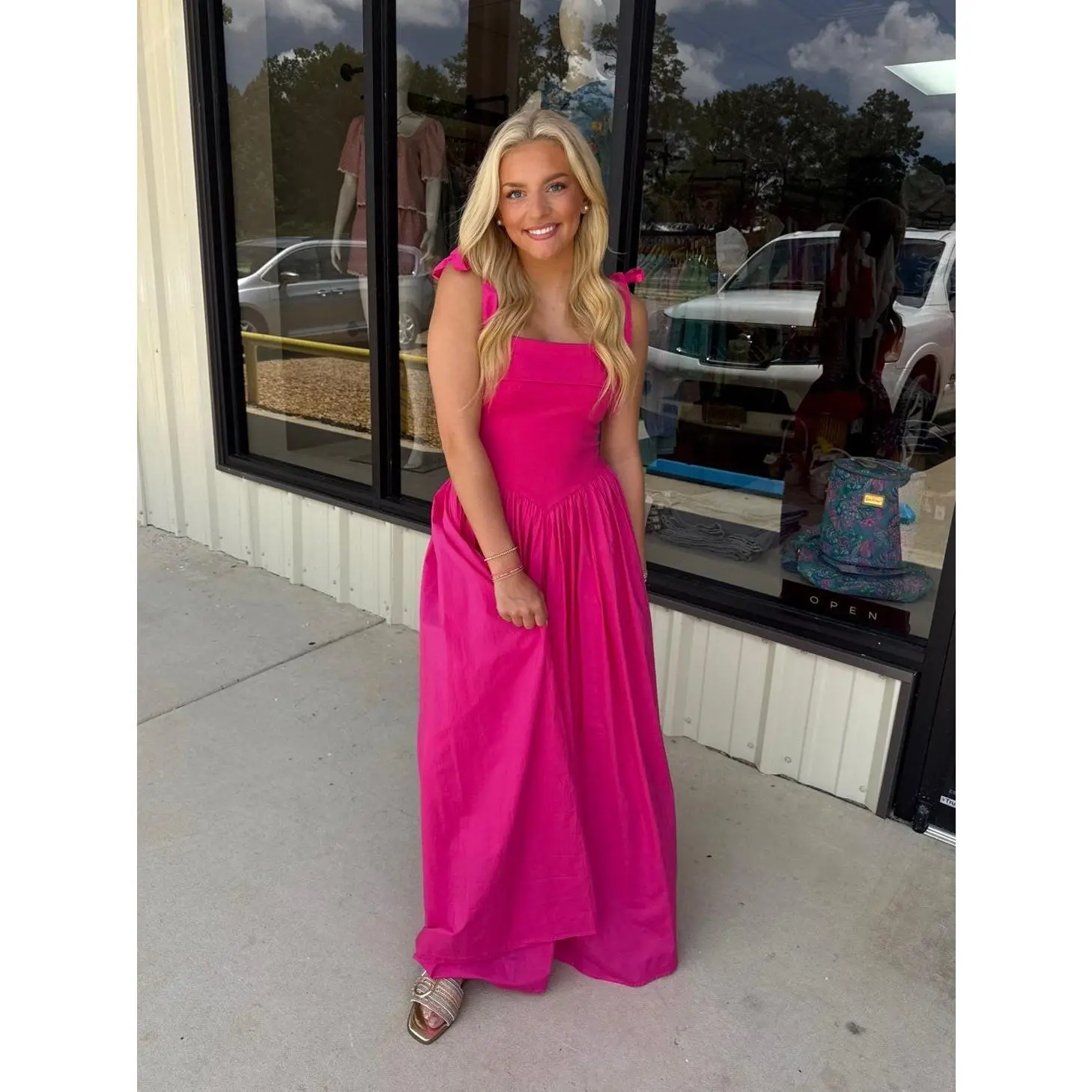 Karina Fuchsia Dress