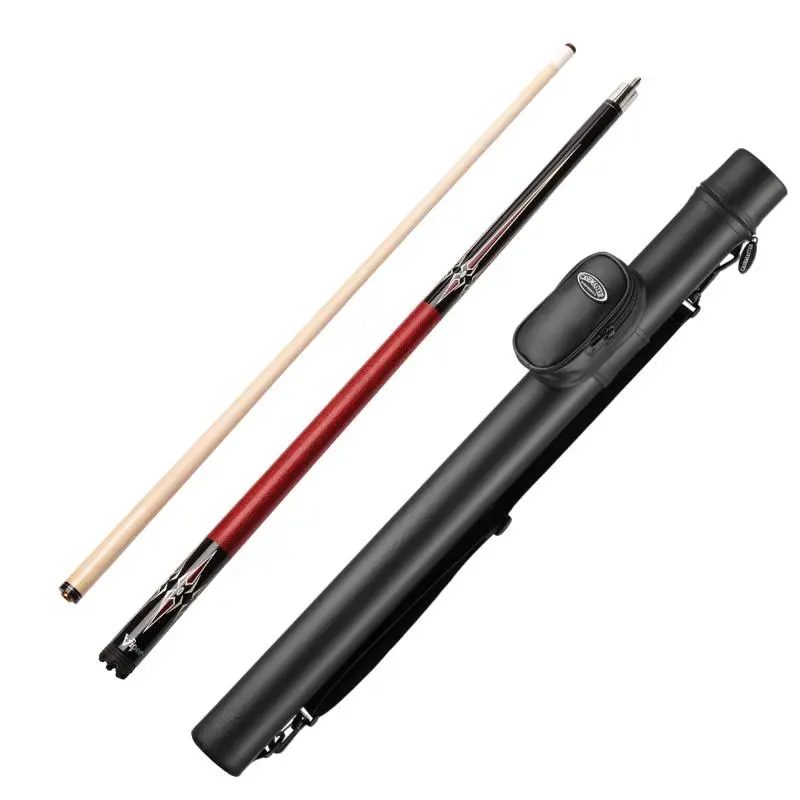 Viper 50-9954 Sinister Series Cue with Diamonds & Casemaster Q-Vault Supreme Black Cue Case, Red
