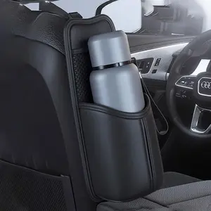 Car Cup Holder Water Bottle Holder Car Organizer Car Seat Leather Water Cup Storage Bag Seat Storage Bag Paper Drawer Storage Bag Is The Best Gift For Parents, Boutique Leather Travel Storage Good Helper beverage holder