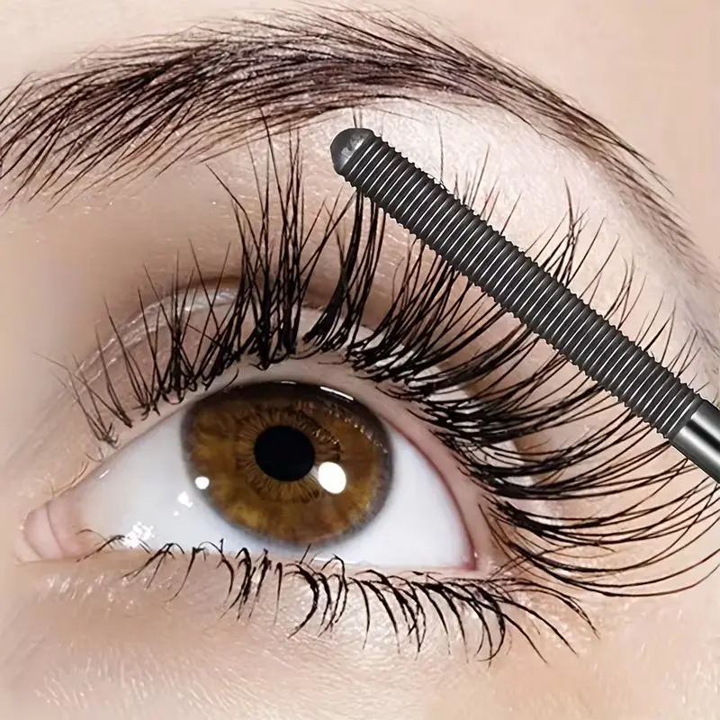 3-Piece Steel Tube Mascara Set, Voluminous Mascara - Waterproof and sweat-resistant formula, volumizing, lengthening, curling, with steel tube design for a natural effect. Perfect for party and music festival makeup