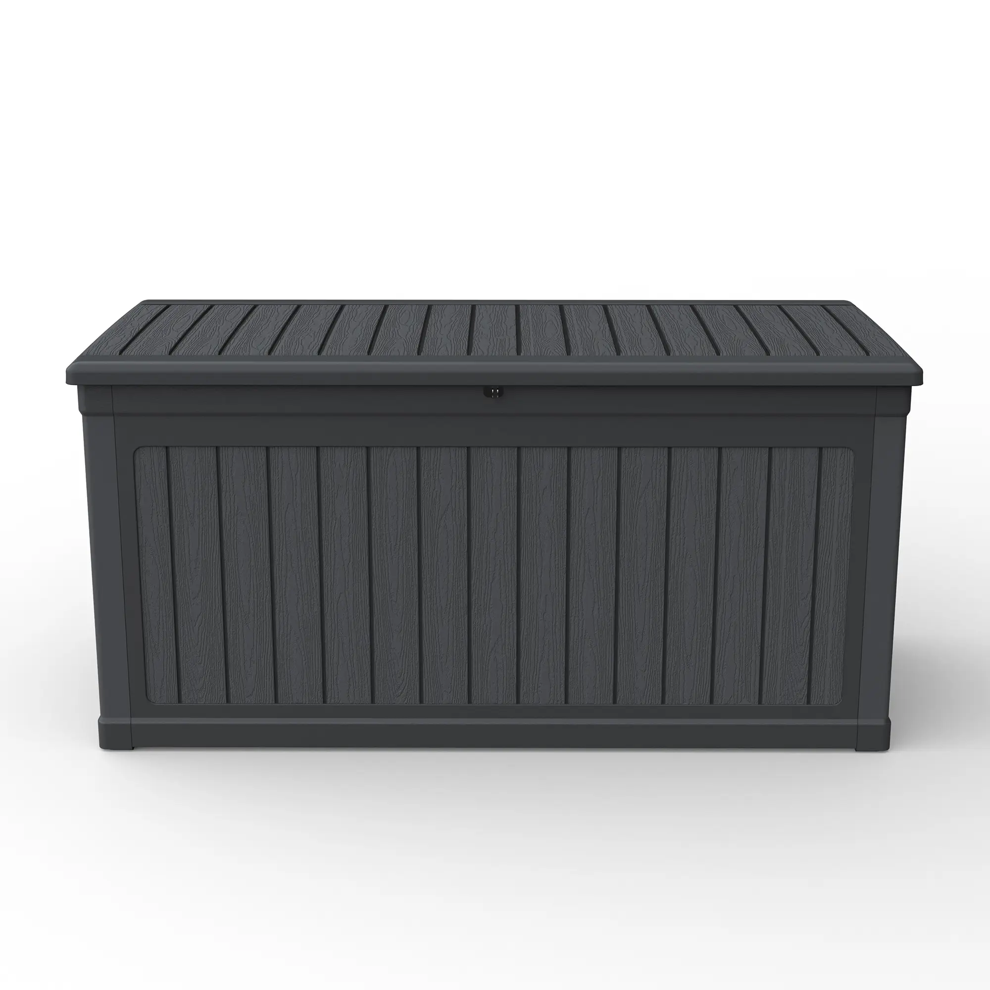 320 Large Outdoor Storage XXL Deck Box for Patio Furniture, Outdoor Cushions, Garden Tools and Sports/Pools Equipment, Waterproof Resin, Lockable, Black,home decor,camping essentials