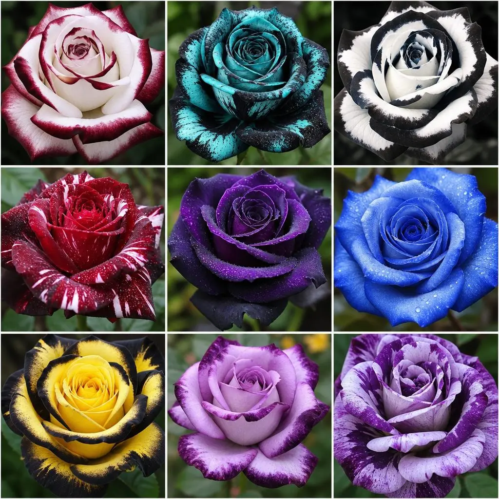 300+ Pcs Rare Rainbow Rose Seeds for Outdoor Planting, Perennial Colorful Flower Garden, Unique Home Landscape and Pollinator Magnet