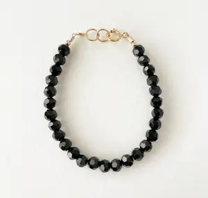Elegant Black Shimmer Bracelet – Waterproof & Perfect for All Ages