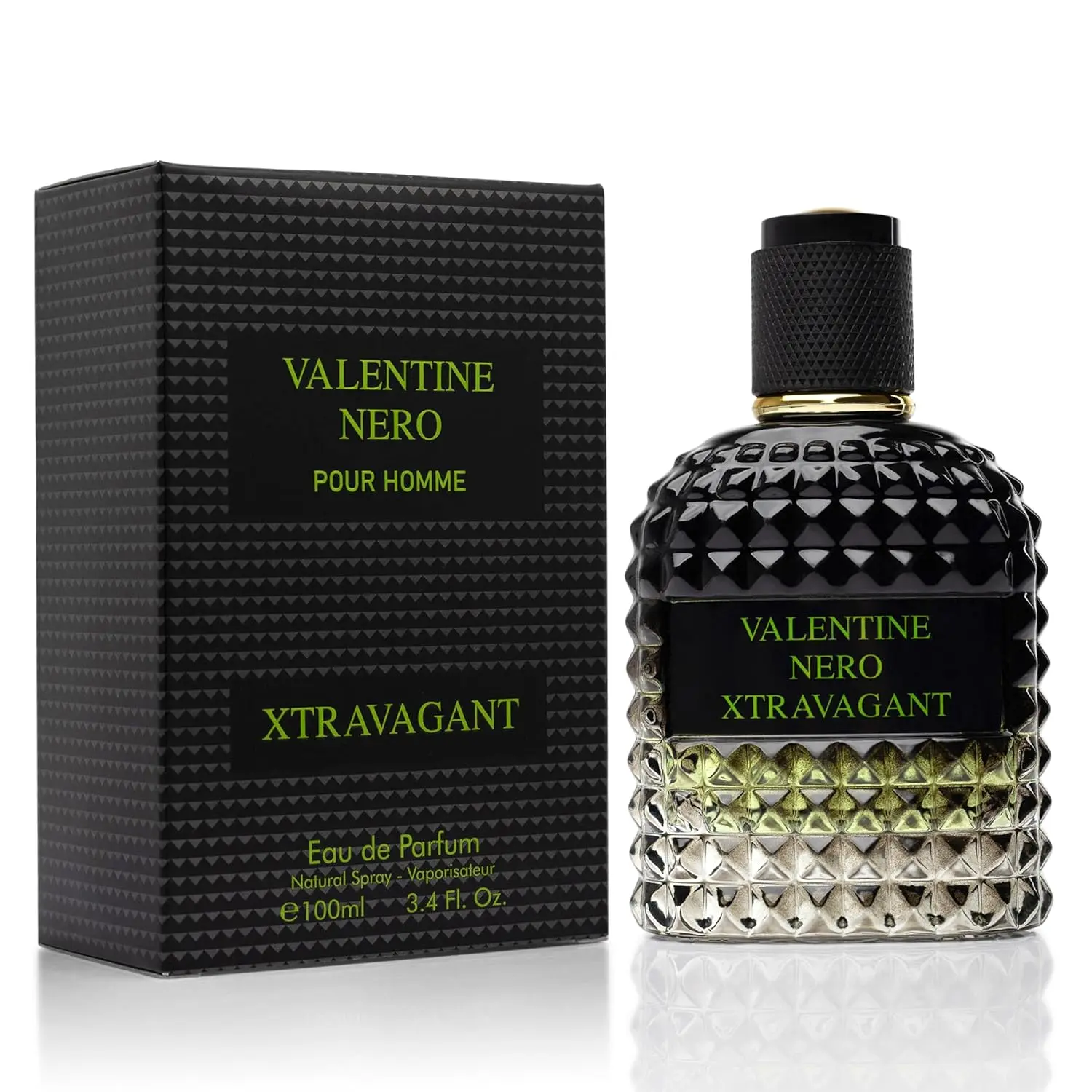 Urban Collection Valentine Nero Xtravagant Men's Cologne, A Woody Aromatic Signature Scent for Adults, Energizing Oriental Fougere Fragrance, 3.4 fl oz / 100ml, Citrus & Coffee