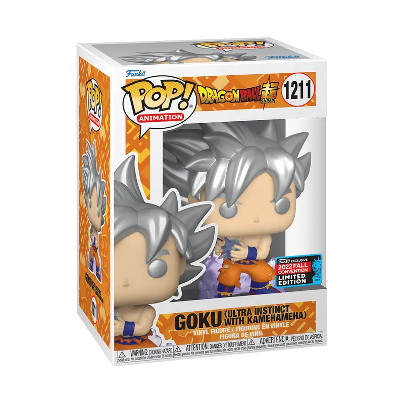 Funko Pop! Dragon Ball Z - Goku (Ultra Instinct with Kamehameha) (Chalice Collectibles) #1211 Exclusive Vinyl Figure