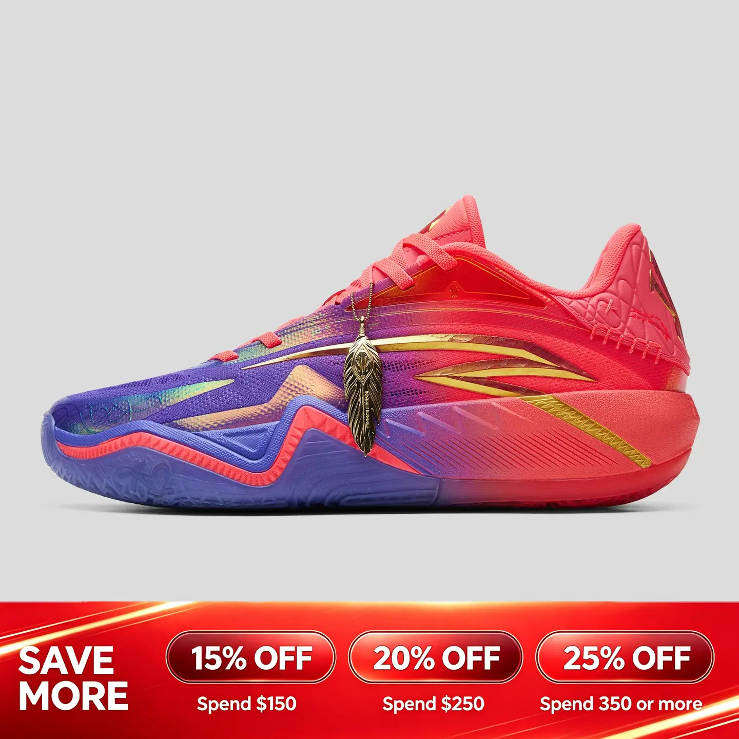 ANTA Men KAI 3 "432HZ" Basketball Shoes Purple Pink Anti-slip Professional Performance Rebound Sports Shoes