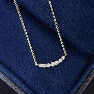 k18yg labgrown diamond necklace 2.34g D0.63ct lg101 zlz024