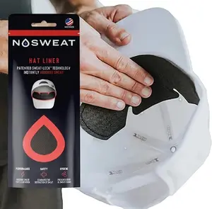 NoSweat Hat Sweat Liners - Patented SweatLock Sweatband Technology - 12 Pack