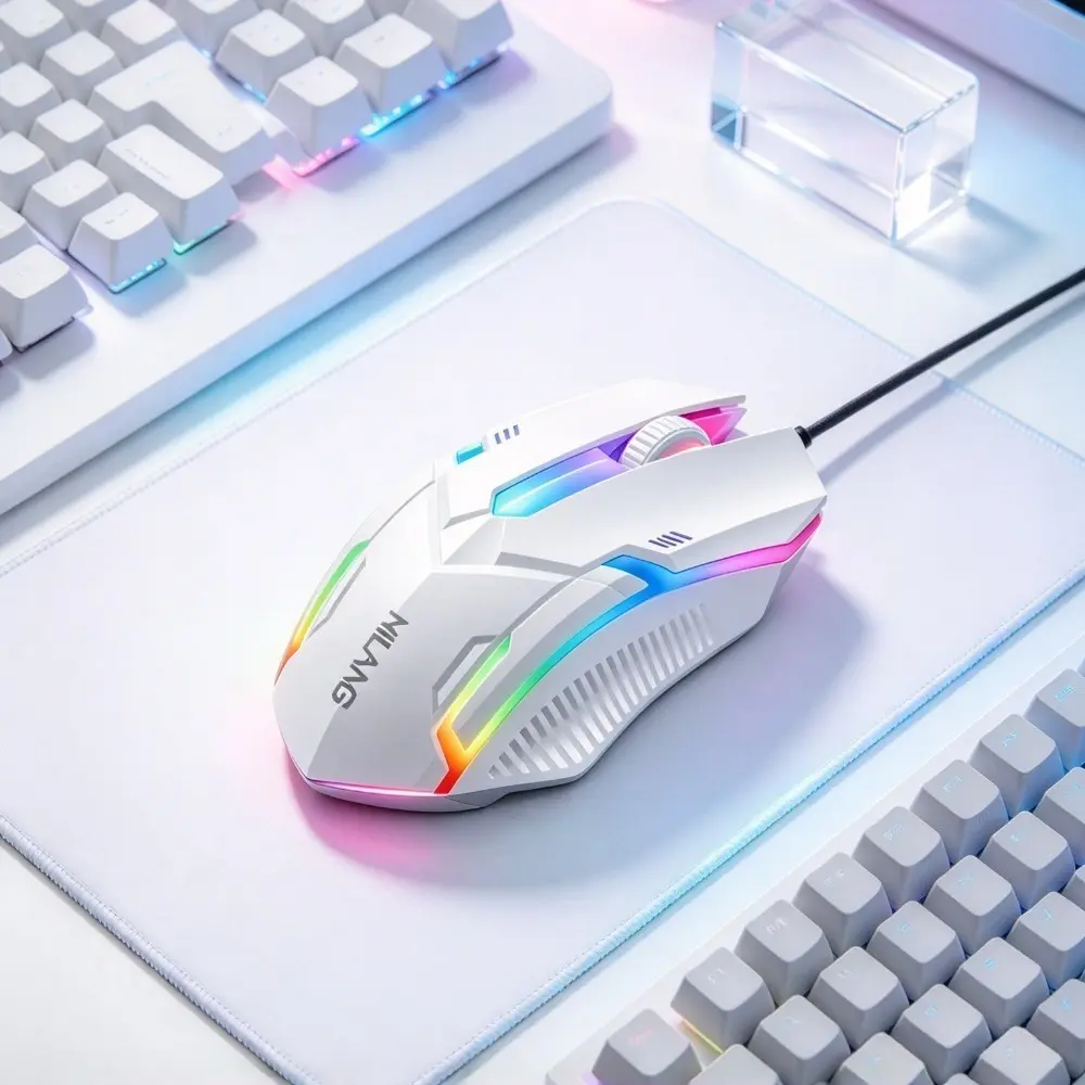 1pc USB Plug-and-Play Gaming Mouse, Office & Adult Party Game Accessory, Compatible with Computers, Laptops, Windows & Mac