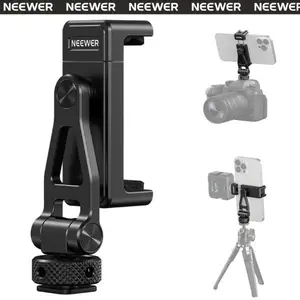 NEEWER GA010 Smartphone Tripod Mount Compatible with DJI RS 2 / RSC 2 / RS 3 Pro, Phone Holder Adapter with 1/4" Screw for Gimbal & Tripod