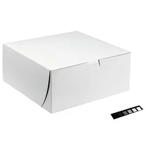 212 MAIN Premium Cake Boxes, Biodegradable Renewable CCK Type Poly-Wrapped Bakery Boxes - 250-Case Kitchenware Bakeware, Premium Cake Box