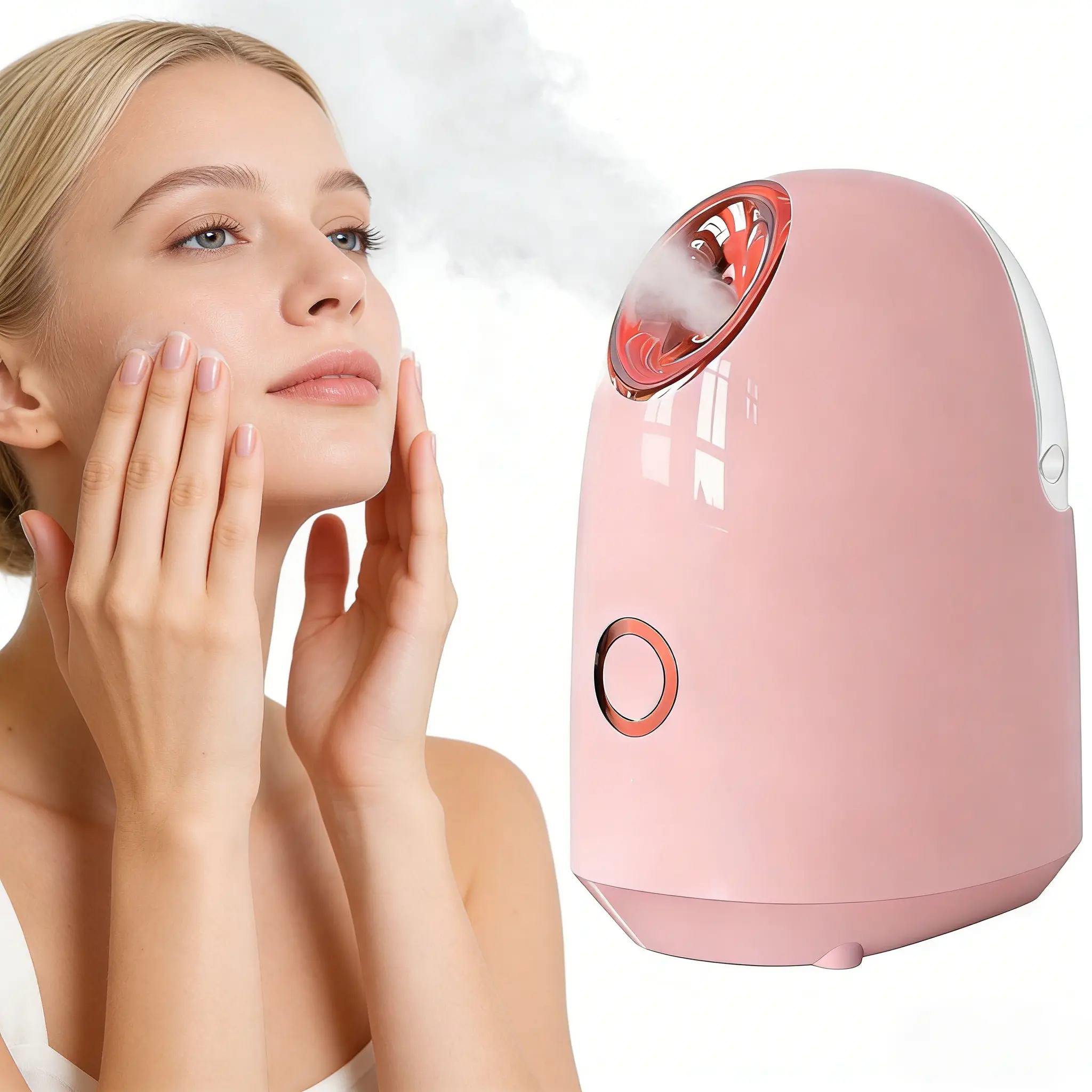 Professional nano-ion facial steamer set, 200ml large-capacity water tank, includes SPA accessories, perfect for personal use or as a holiday gift - within the US in 3-5 days. Daily Soothing