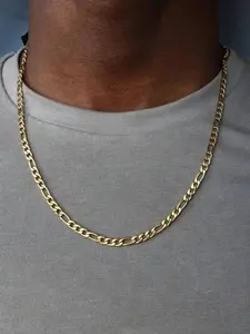 Men's Simple Stainless Steel Matching Chain Necklace, Casual Versatile Trendy, Minimalist Classic Fashion Accessories for Daily Wear, Exquisite Chain Jewelry