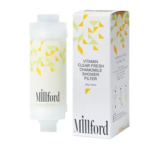 Millford Shower Infuser - Vitamin C Shower Head Filter, Hard Water Softener, Chlorine & Fluoride Shower Filter, Water Purifying Filtered Shower Head with Beads, Helps Dry Skin & Hair Loss