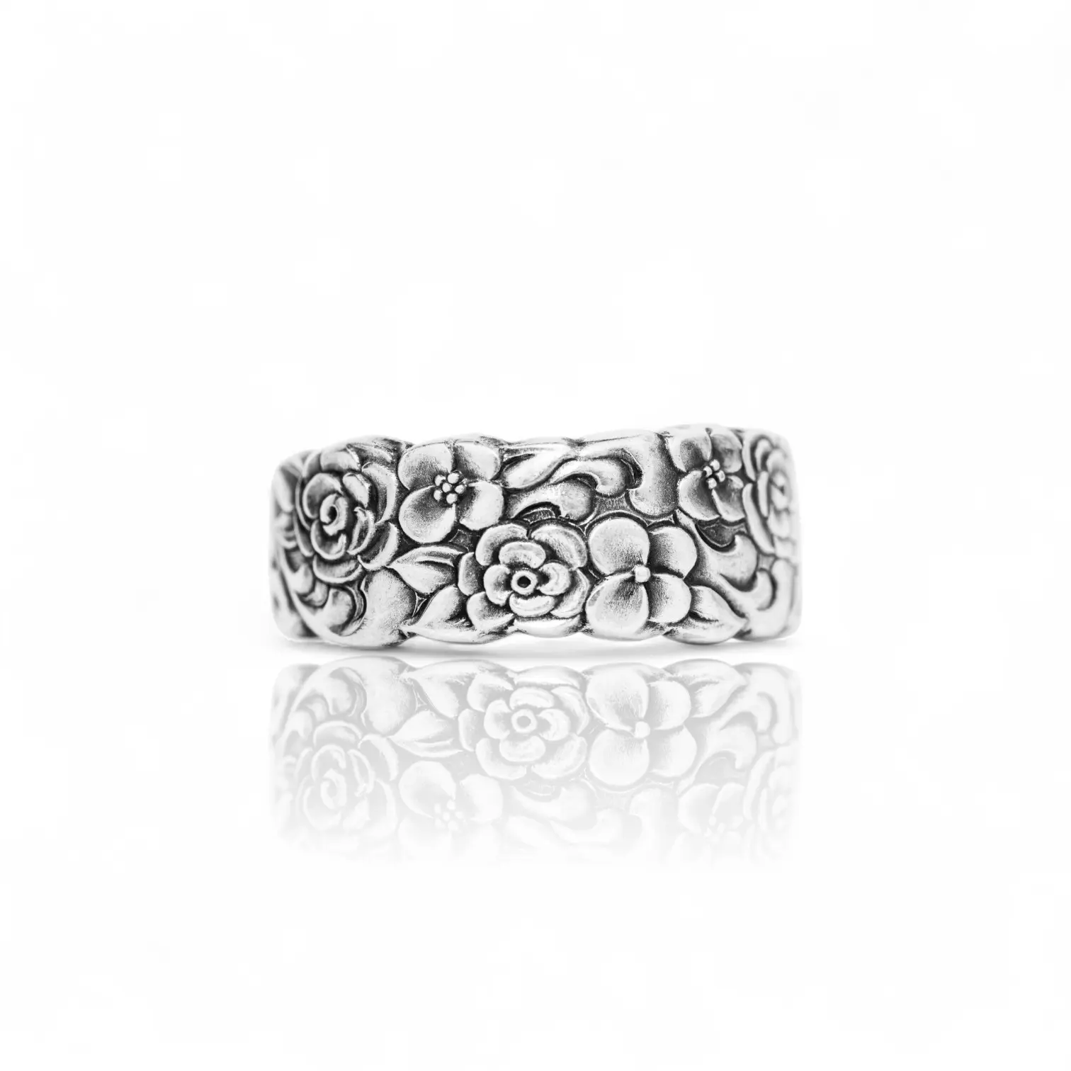 Silver Bouquet - Handcrafted Silver Spoon Ring