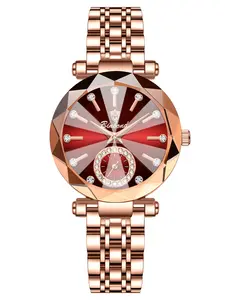 1pcs Binbang B188 High-End Sport Watch for Women, Waterproof Night Glow Quartz, Stainless Steel, Birthday Gift, All Seasons