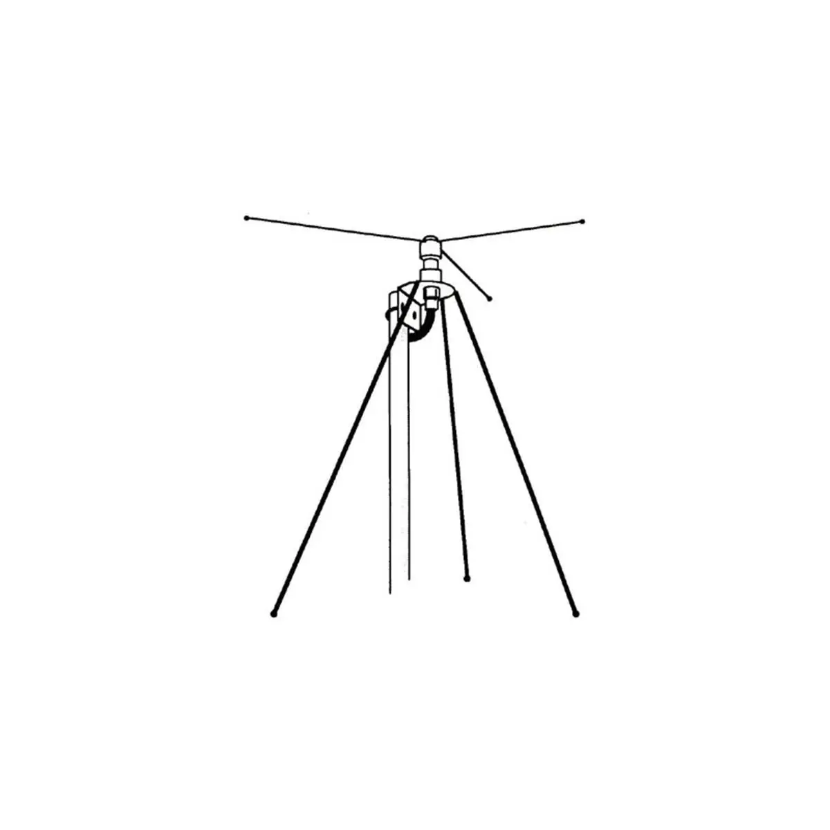 212 MAIN Dicone Monitoring Antenna for Boating - High Strength Solid Aluminum 55" Cone Elements, Easy Assembly, 50' Coaxial Cable with BNC Plug, Supports Telephone & Mobile Frequencies