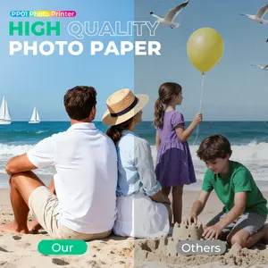 Photo Paper for Mini Photo Printer Adhesive Backed Instant Printerscanner 30-100 Sheets Crisp Colors Peel & Stick Backing