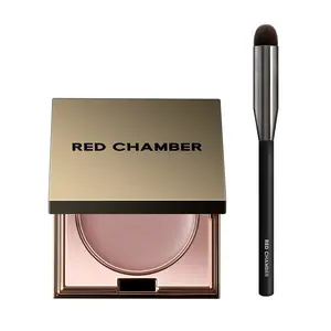 RED CHAMBER Multi-purpose Cream Blush + Makeup Brush Set, Dewy Lip & Cheek Tint, Buildable Multi-Use Blush Bundle