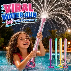 Spiral Firework Water Blaster Set (4/8 PCS) - Viral Summer Pool & Backyard Toy for Kids, Essential Party Blaster for Outdoor Play