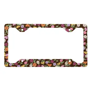 Floral Surprise Song Metal License Plate Frame