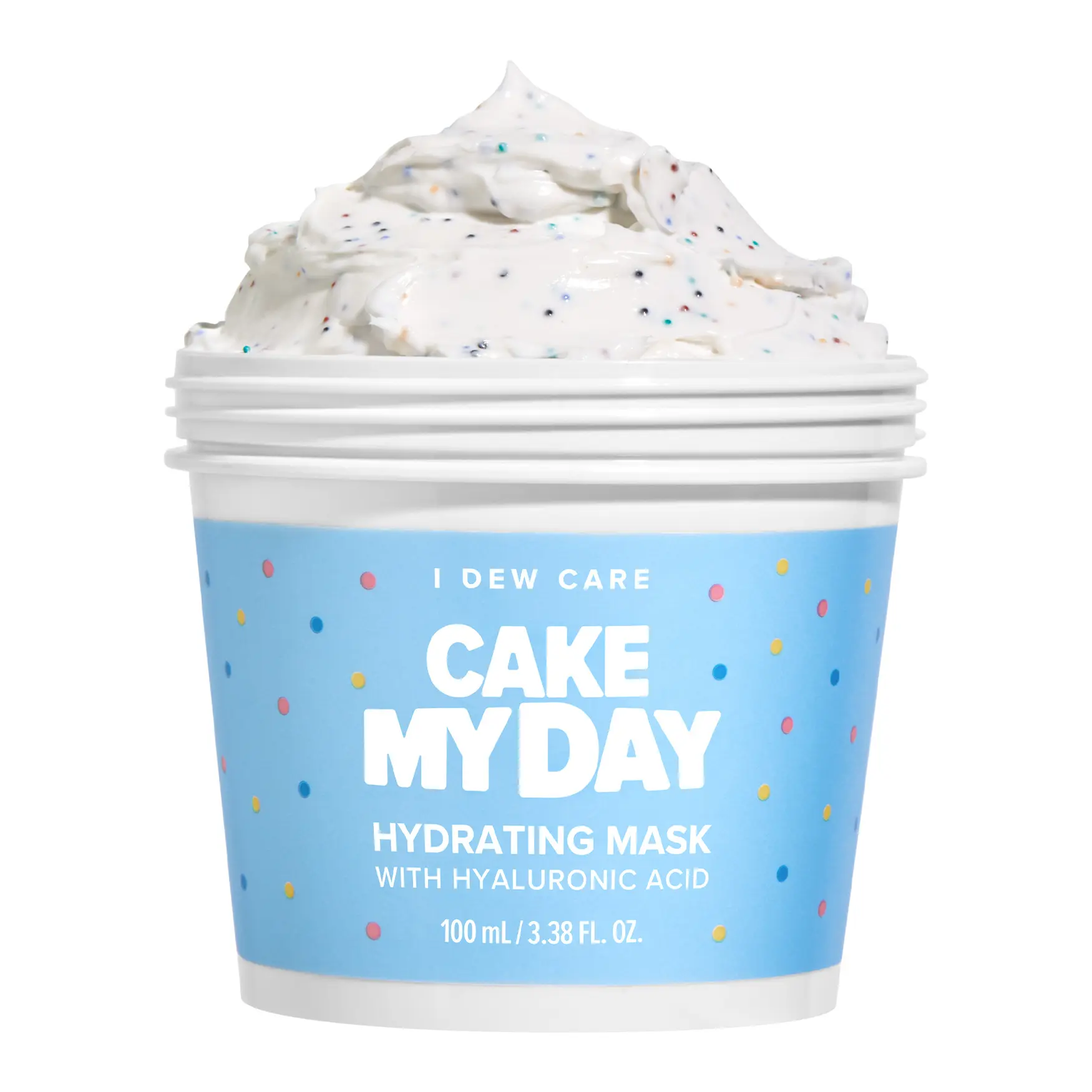 I DEW CARE Korean Wash-Off Face Mask - Cake My Day | Hydrating, Refreshing for Dry Skin with Hyaluronic Acid, 3.38 Oz Skincare Skin Repair Comfort l Hydrating, Pore Treatment, Soothing, Moisturizing, Korean Skin Care