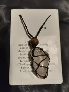 Handcrafted citrine necklace