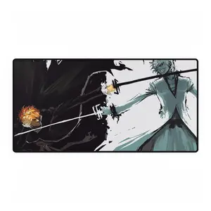 Anime Inspired Desk Mat, Bleach Design, Ichigo vs Ichigo Playmat, MTG TCG Gamer Accessories, Gaming Mouse Pad, Manga