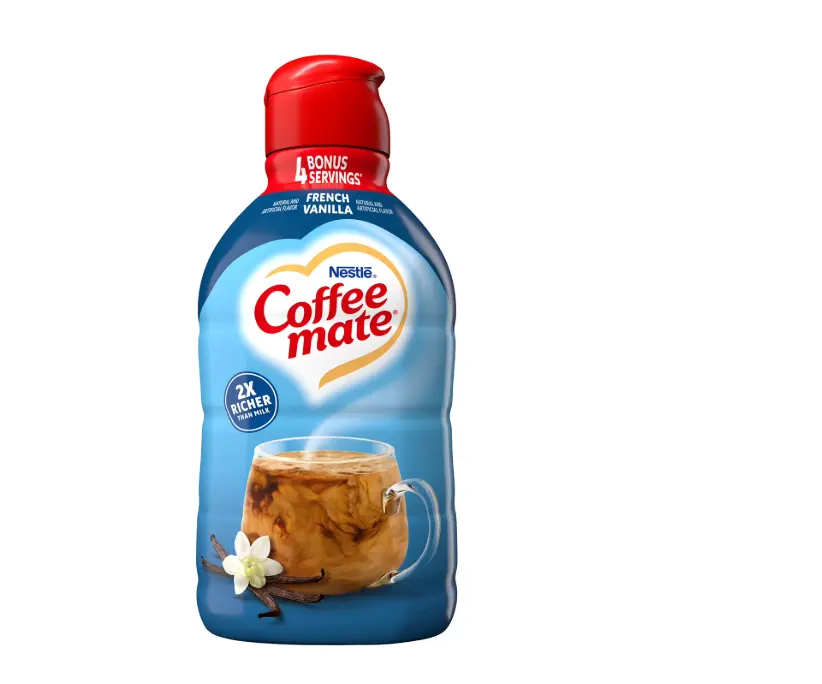 Coffee mate Liquid Non-Dairy Refrigerated Coffee Creamer, French Vanilla, 66 fl. oz.
