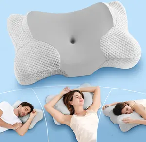 【JIAAO】Adjustable Cervical Pillow Cozy Sleeping for Neck Pain Relief, ergonomic pillow Memory Foam Neck Pillow pillow
