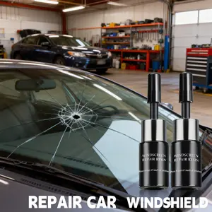 Windshield Repair Kit, Windshield Chip Repair Kit, Upgrade Car Windshield Crack Repair Kit, Glass Repair Liquid for Cracks and Chips, Cracks Gone Glass Repair Kit All Crack Types