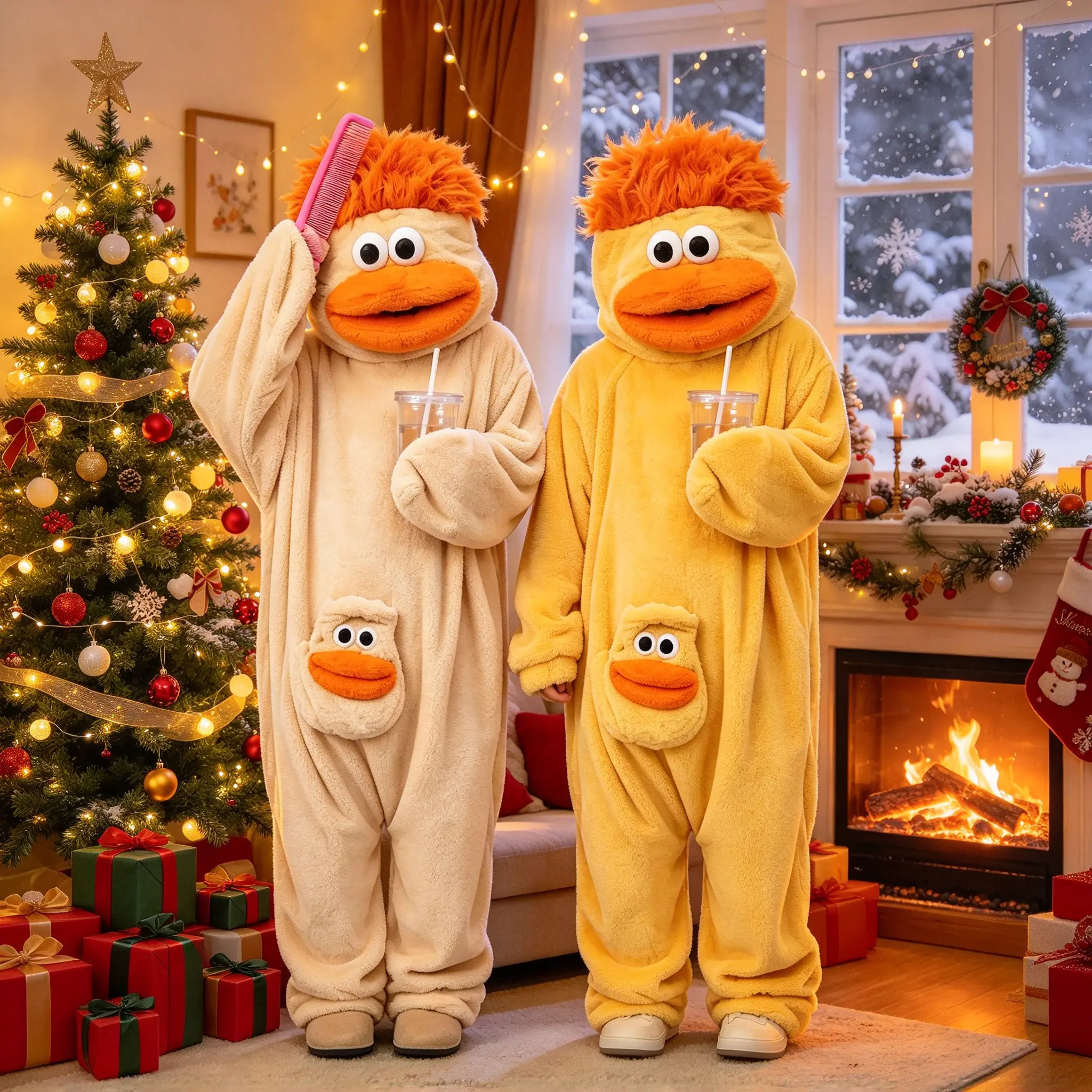 Funny Big Mouth Monster Onesie Family Matching Pajamas Thick Fleece Adult Kids Hooded Jumpsuit Oversized Loungewear Novelty Halloween Costume Winter Cozy Wearable Blanket Sleepwear Funny Holiday Gift One Piece Plush Outfit Halloween costumes