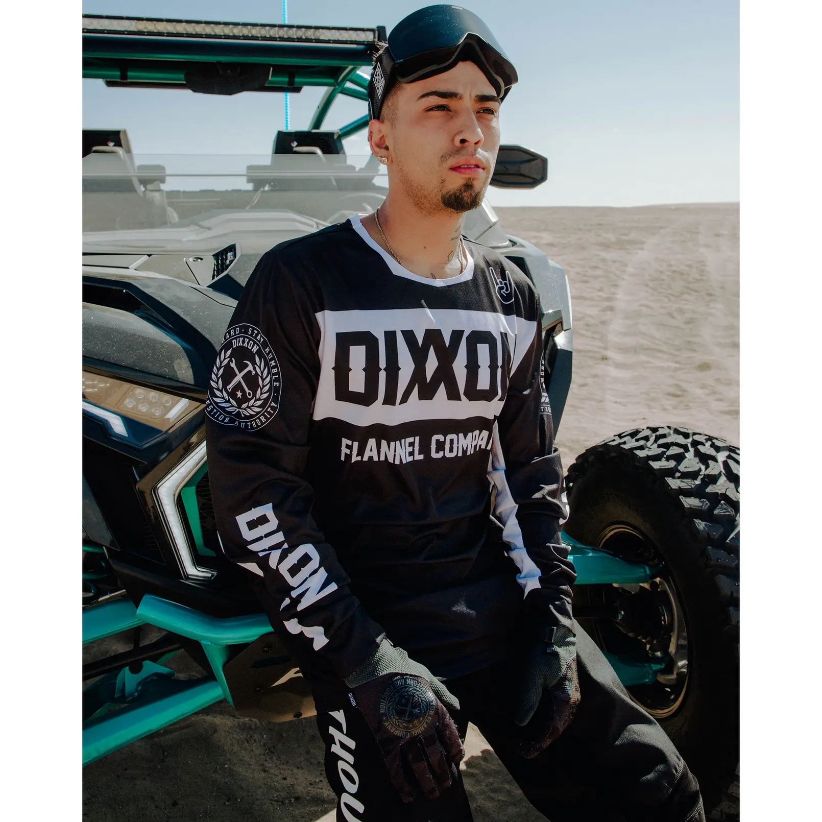 Badge Off-Road / MX Jersey - Black & White
