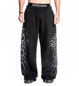 Affliction Men's Sweatpants Skeleton