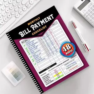 Financial Planner & Bill Payment Tracker - 960 Entries, Bank Account Tracking, Debt Management, Monthly Expense Tracker, Durable 4-Year Personal Finance Notebook for Smart Budgeting, Perfect Mother’s Day Gift