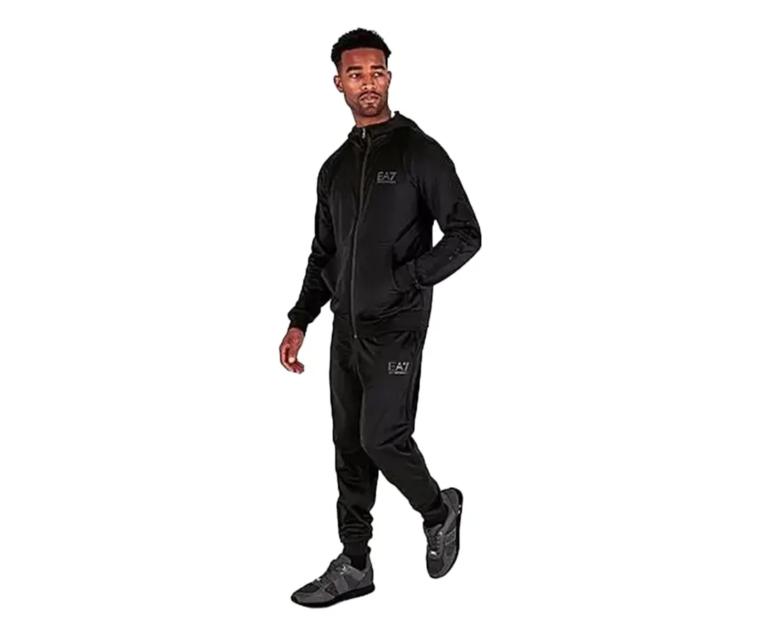 Emporio Armani Elas Tpe Zt Ply Black Men's Jacket, Black/Black