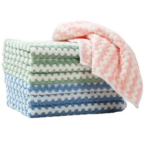 5-Piece High-Quality Super Absorbent Kitchen Towel Set, Stain-Resistant and Durable, Ideal for Dishwashing and Cleaning, Multi-Purpose Use, Reusable Washable Towels