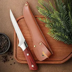 Professional Butcher Knife, Hand Forging Stainless Steel Bone Carving Knife, Multi-Purpose Kitchenware Kitchen Tool for Meat Cutting, Christmas Gift