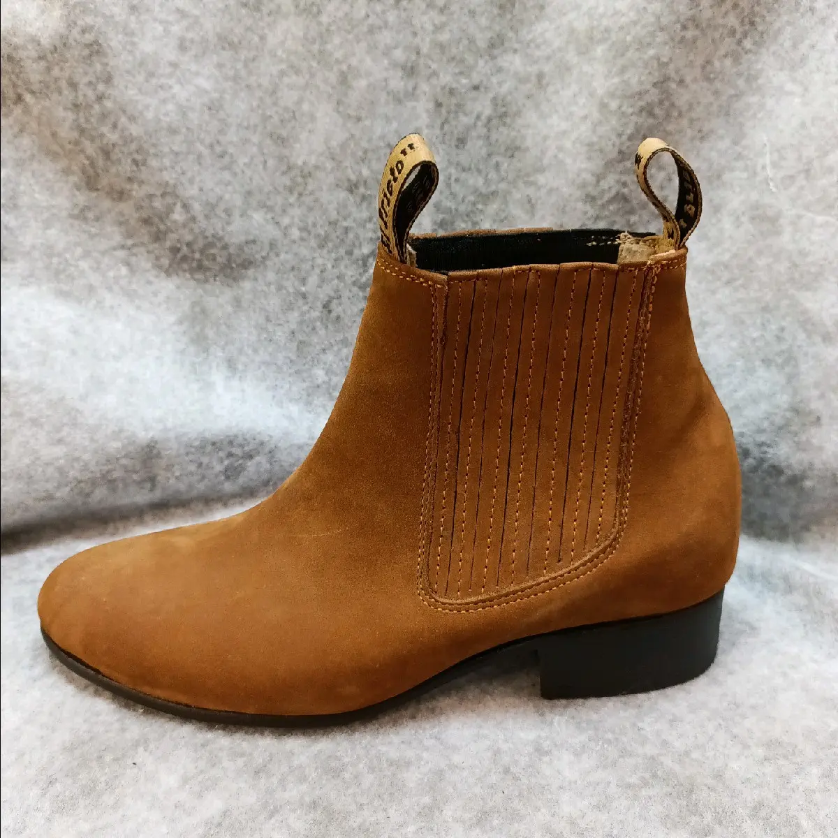 El Prieto Boots Charro Style Ankle Boots Gold Color