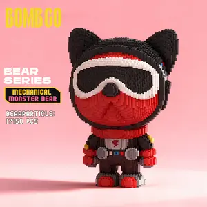 Bombgo Pixel Bear Building Block,Big Black Bear,17700 pcs,Bear Toys,Birthday Gift,Christmas Gift,Educational Building Blocks,Trend Decoration,Cool Gifts,Brick,Family Bonding BlackFriday Christmas