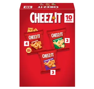 Variety Pack Baked Snack Crackers, Lunch Snacks, 10 Count